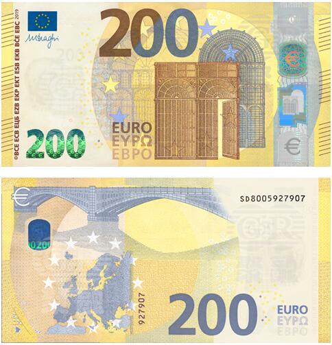 新钞发行 欧罗巴 系列 0欧元及防伪特征详解